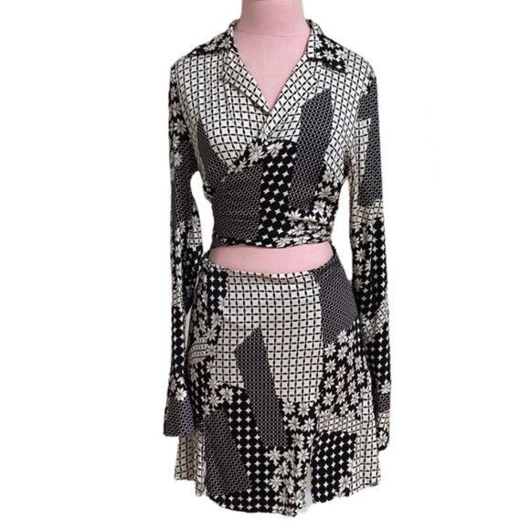 Free People Miki Dress in Black Combo Size Small NWOT - Picture 4 of 12